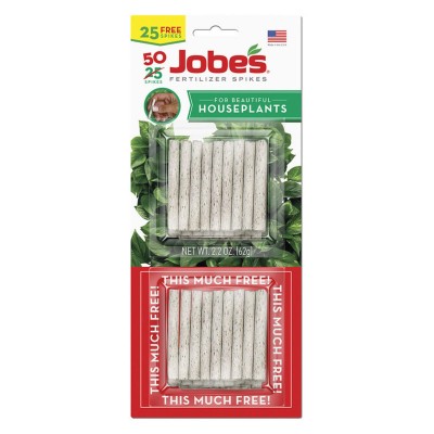 Jobes 5001T Houseplant Plant Food Spikes 13-4-5, 50-Pack   562948340